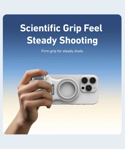 TELESIN Phone Camera Shoot Hand Grip Magnetic Smart Phone Holder Shooting Aid Remote Control Handle For Iphone Android Phone