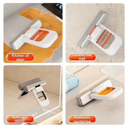 New Powerful Squeeze Mini Mop Folding Home Cleaning Mops With Sponge Self-squeezing Floor Washing Mop Desk Window Car Clean Tool