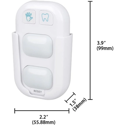 A61I Timer for Kids,Wireless Battery Powered 2 Minutes Teeth Brush Timer,20 Seconds Hand Washing Timer, Color Indicator Light