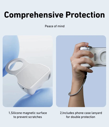 TELESIN Phone Camera Shoot Hand Grip Magnetic Smart Phone Holder Shooting Aid Remote Control Handle For Iphone Android Phone