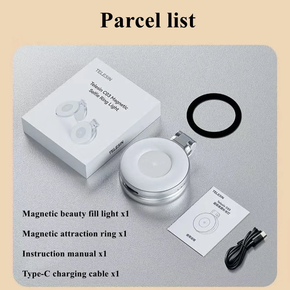 TELESIN Phone Camera Shoot Hand Grip Magnetic Smart Phone Holder Shooting Aid Remote Control Handle For Iphone Android Phone